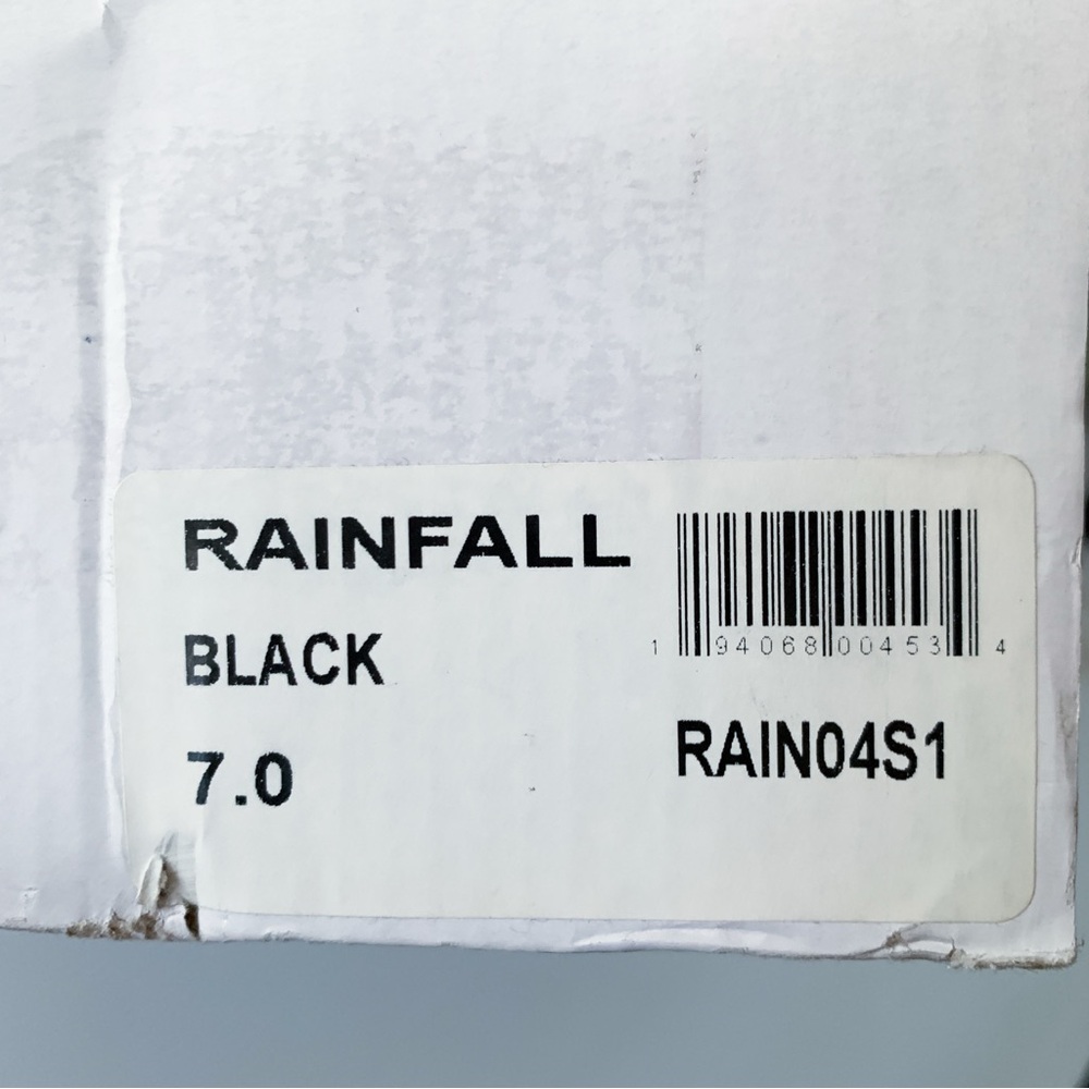 Steve Madden Rainfall Tall Black Rubber Boots Size 7 - Picture 12 of 13